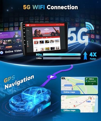Meteeser - 5G WiFi Android 15 Car Stereo for Toyota RAV4 2006-2012 Wireless Carplay Android Auto