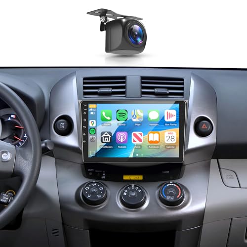 8Core4+64G Car Stereo for Toyota RAV4 2006-2012 Wireless CarPlay/Android Auto Android Radio with Qualcomm 9" IPS Touch Screen