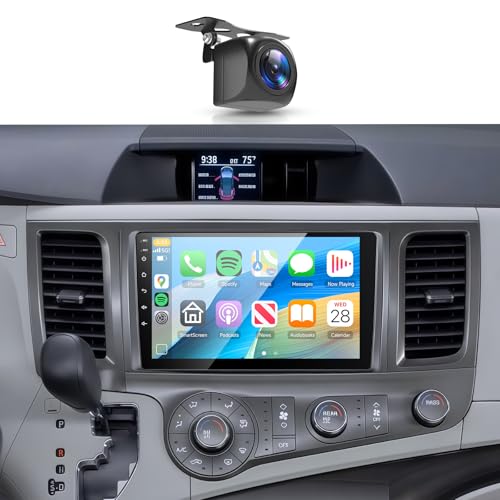 Car Stereo for Toyota Sienna 2010-2014【8Core 6+128G】 Wireless Carplay Android Auto